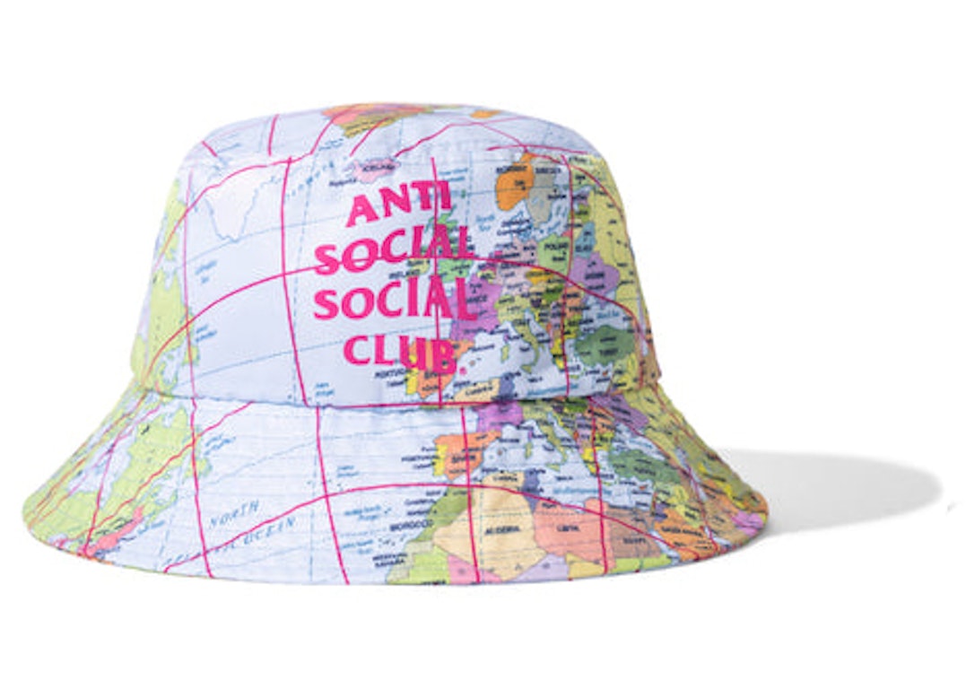 Pre-owned Anti Social Social Club Current Location Bucket Cap Multi