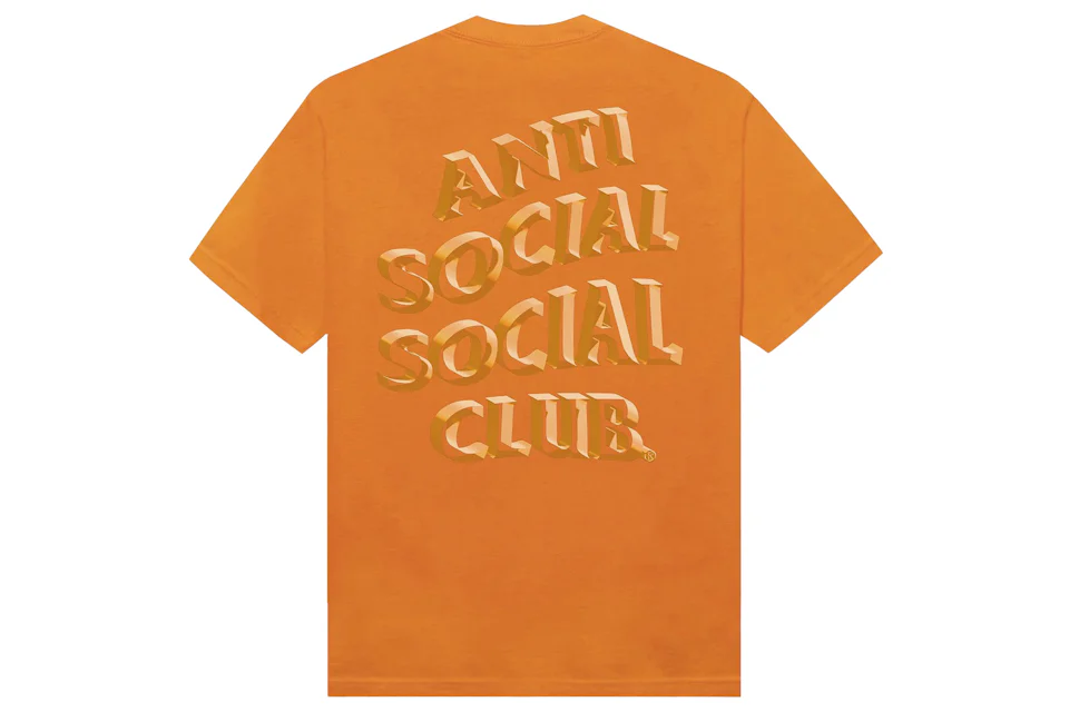 Anti Social Social Club Deeper Than Usual Tee Orange Sherbet Men's