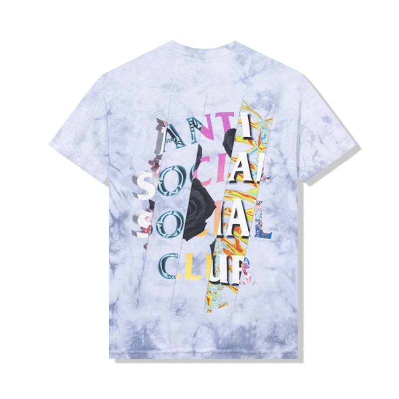 Anti Social Social Club Dissociative T-shirt Grey Tie Dye Men's ...