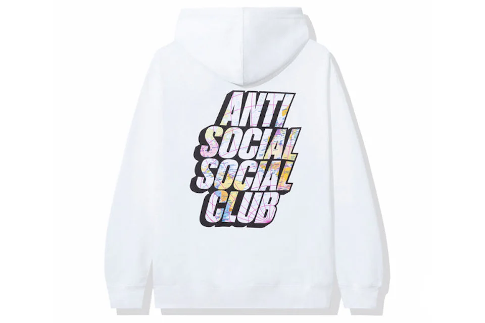 Anti Social Social Club Drop A Pin Hoodie White Men's - SS22 - US