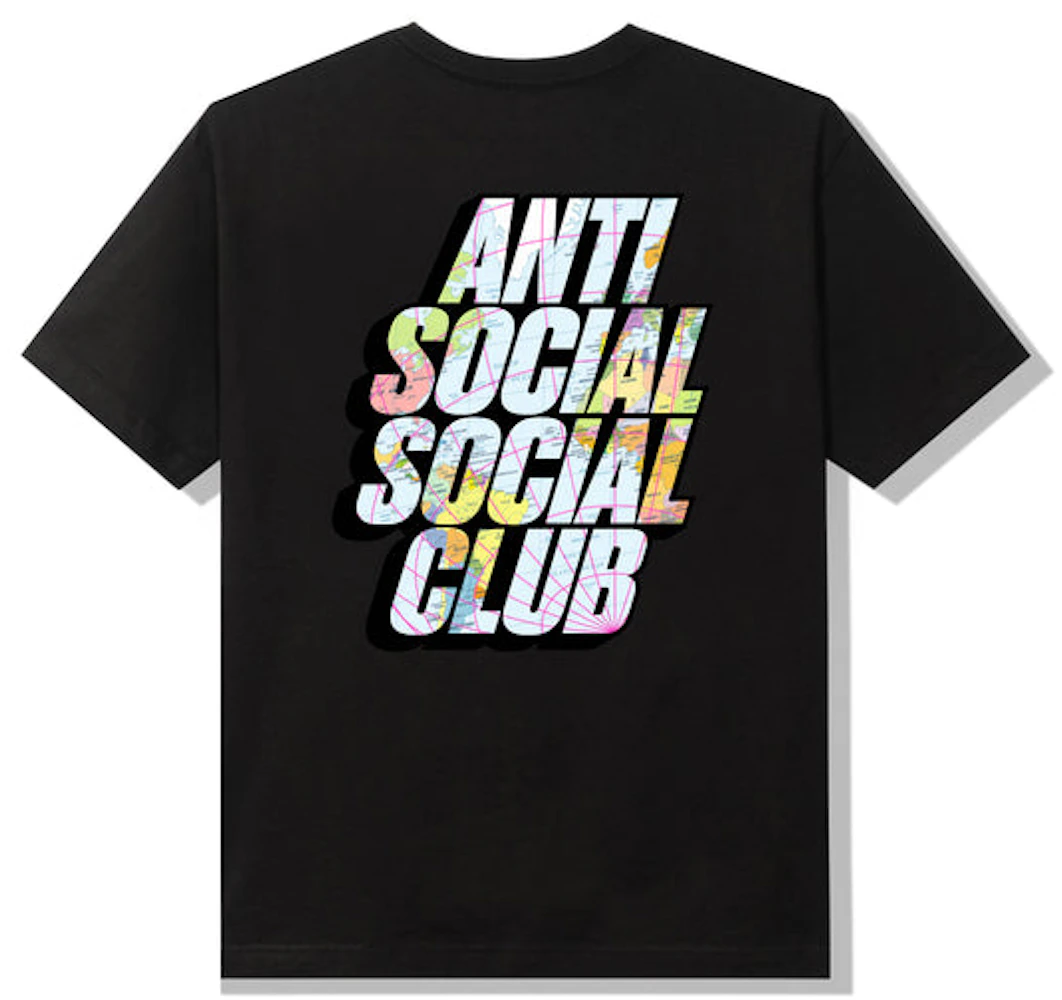 Anti Social Social Club Drop A Pin T-shirt Black Men's - SS22 - US