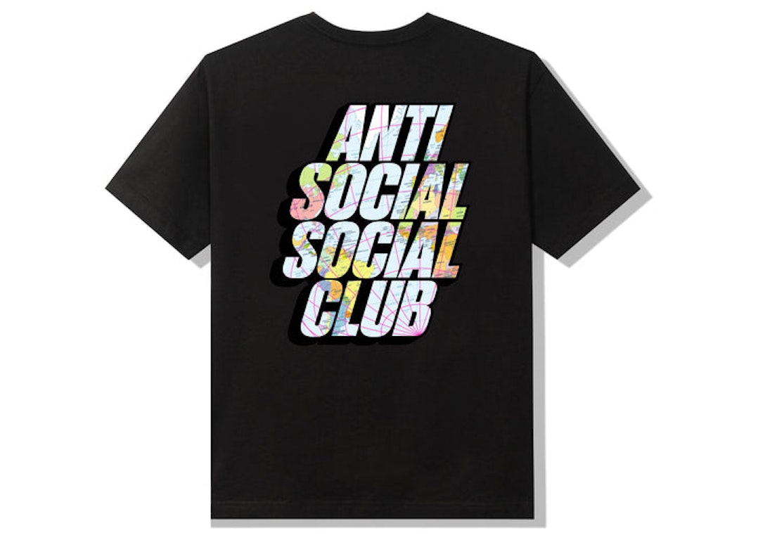Pre-owned Anti Social Social Club Drop A Pin T-shirt Black