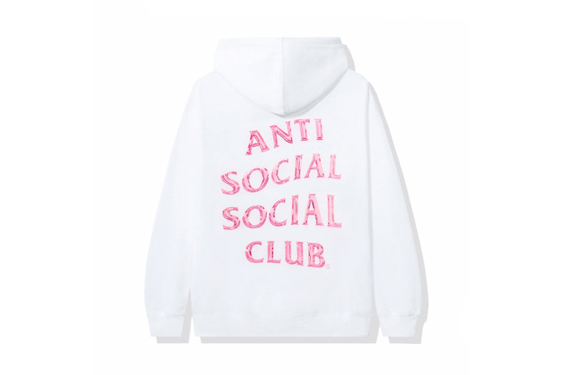 Pre-owned Anti Social Social Club Effectionate Hoodie White