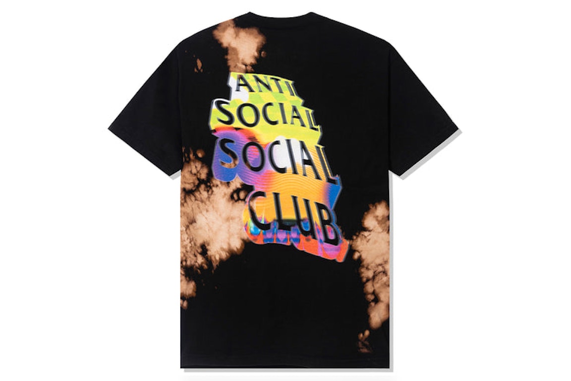 Pre-owned Anti Social Social Club Entheogen Tie Dye Tee Black