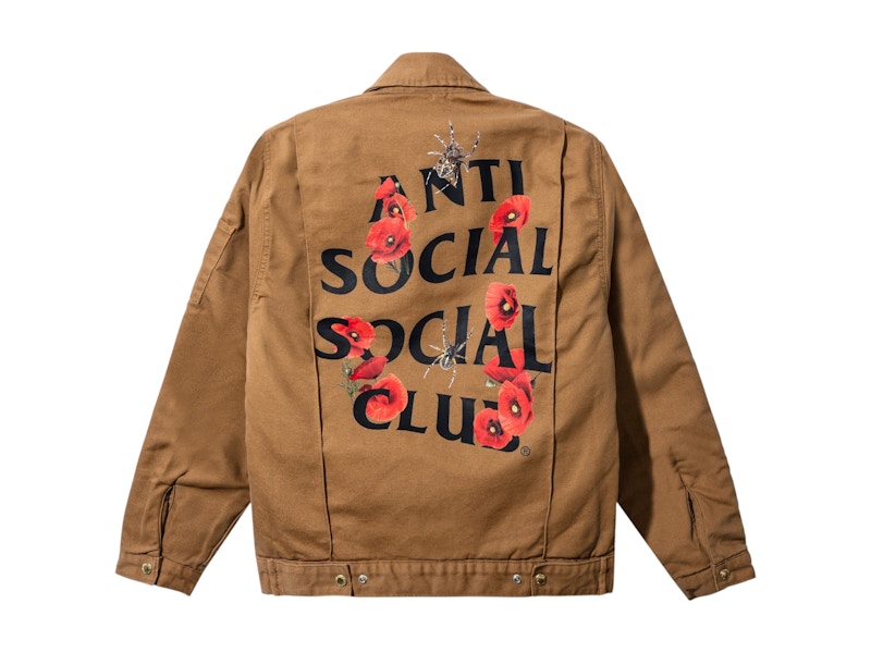 Anti Social Social Club Epigyne Jacket Brown Duck Men's