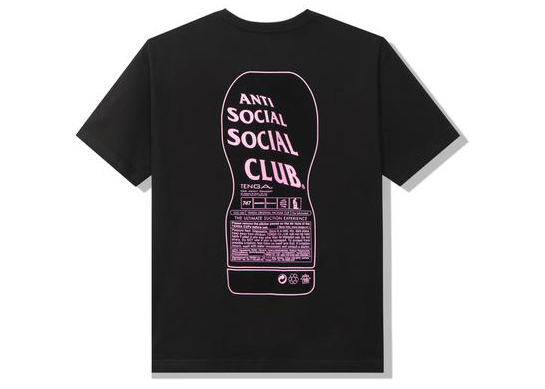 Anti Social Social Club Exhausted Tee Black Men's - SS21 - US