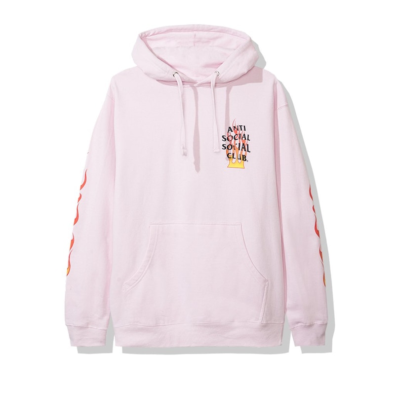 Anti Social Social Club Firebird Hoodie (FW19) Pink Men's - FW19 - US