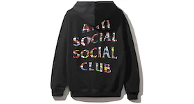 Anti Social Social Club Flag Hoodie Black