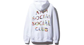 Anti Social Social Club Flag Hoodie White
