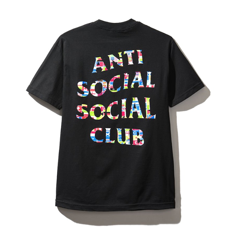 Pre-owned Anti Social Social Club Flag Tee Black