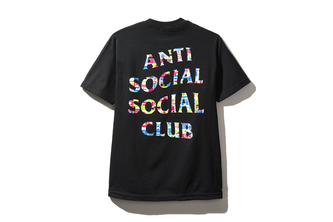 Pre-owned Anti Social Social Club Flag Tee Black