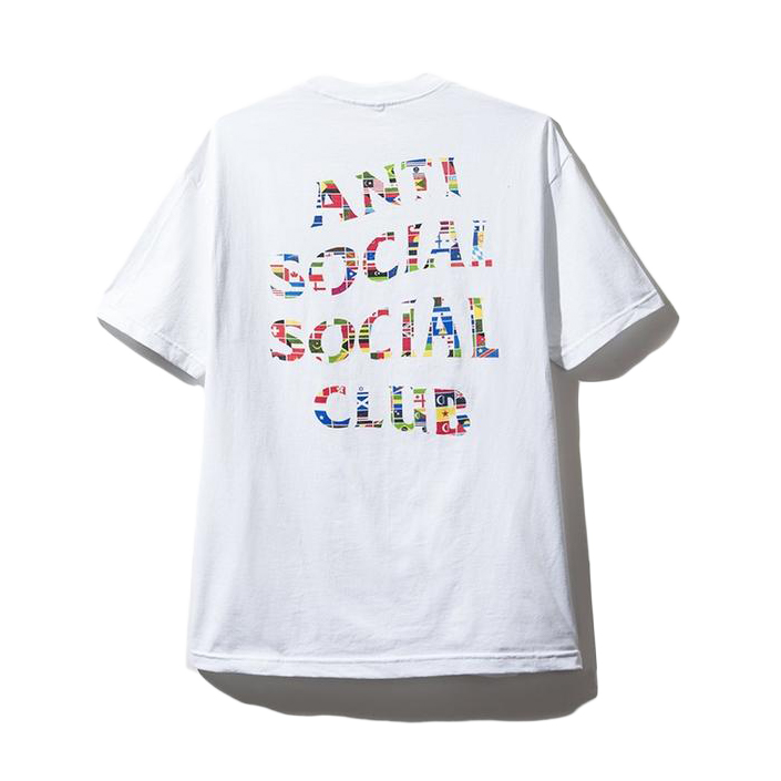 Anti Social Social Club Flag Tee White