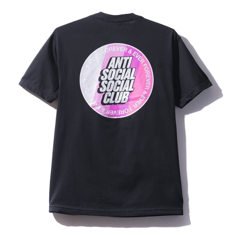 Pre-owned Anti Social Social Club Forever And Ever Circle Logo Tee Black