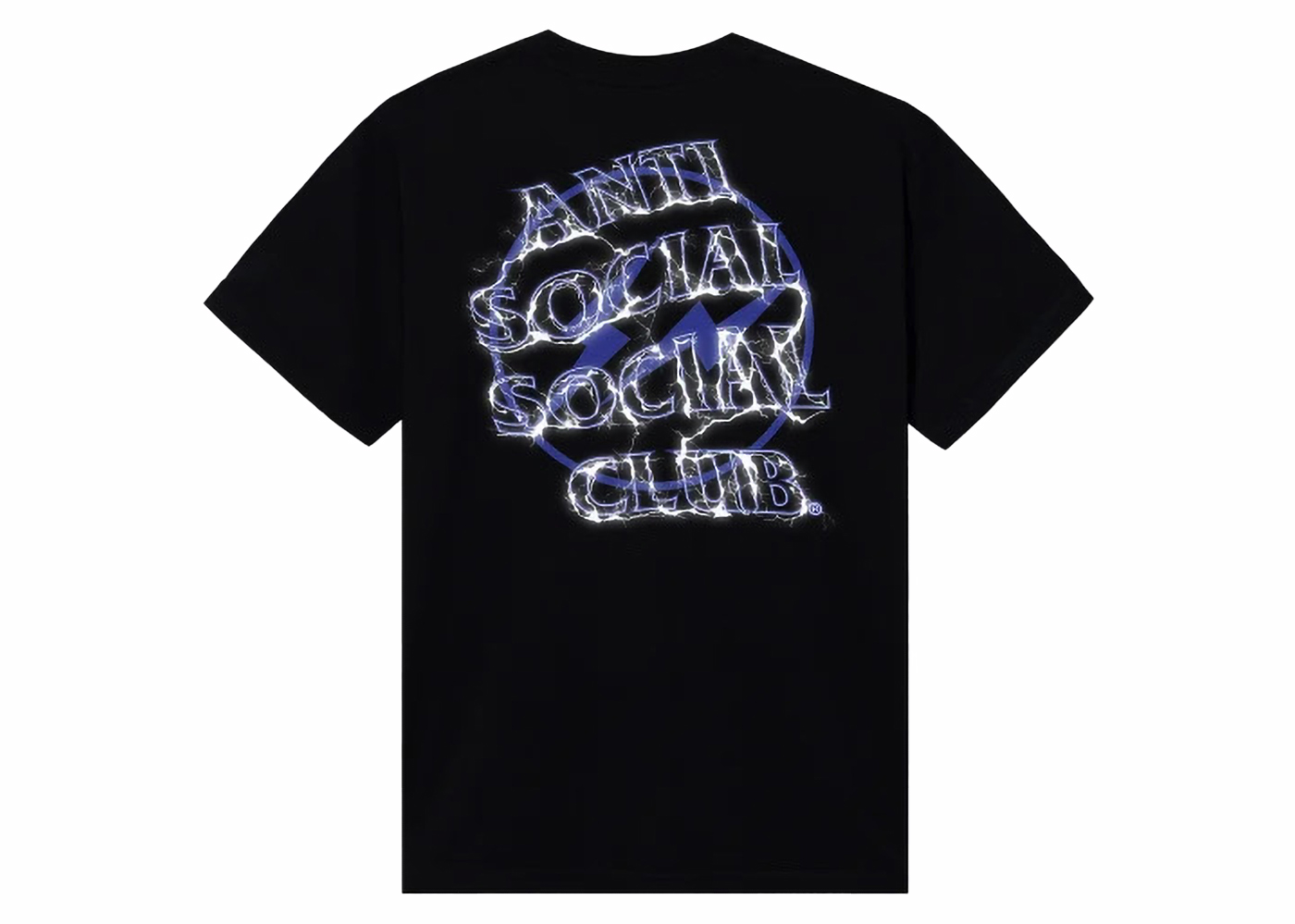 Anti Social Social Club x Fragment Blue Bolt Tee (FW19) Black 