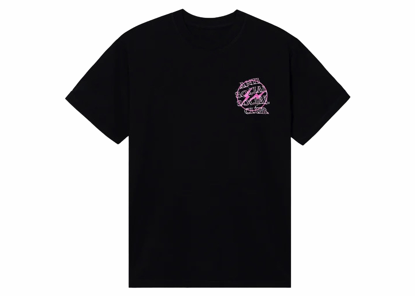 Anti Social Social Club Fragment Bolt Tee Black/Pink