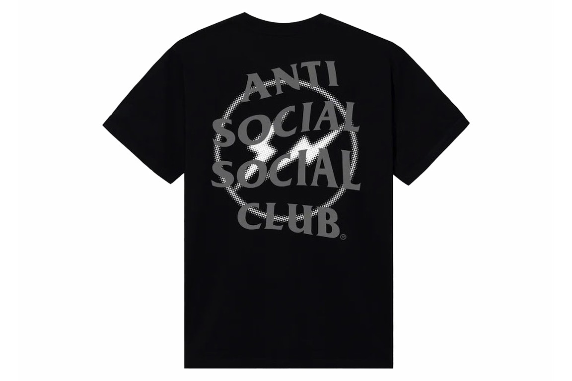 Pre-owned Anti Social Social Club Fragment Half Tone Tee Black/gray
