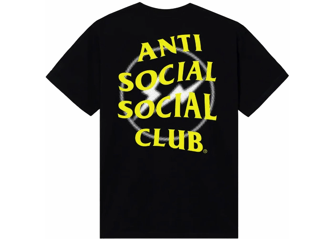 Anti Social Social Club Fragment Half Tone Tee Black/Yellow Men's - FW23 - US