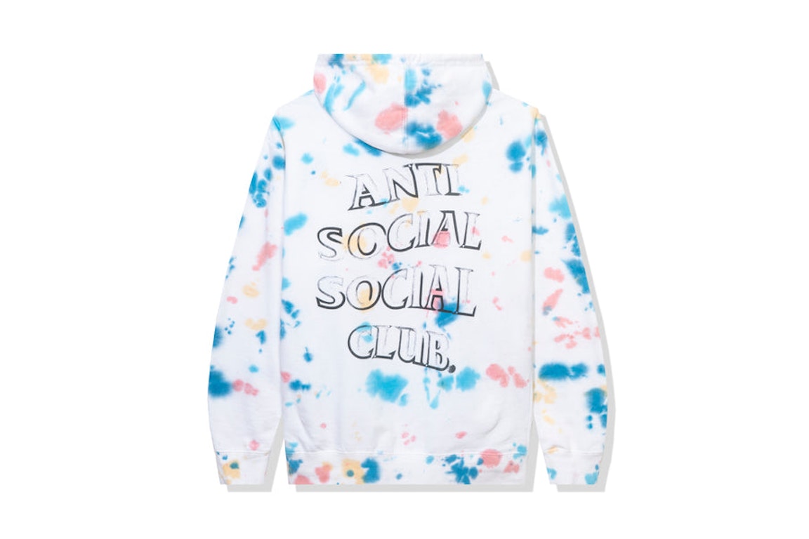 Pre-owned Anti Social Social Club Freakshow Hoodie Tie Dye
