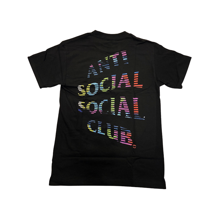 Pre-owned Anti Social Social Club Fuzzy Connection T-shirt Black