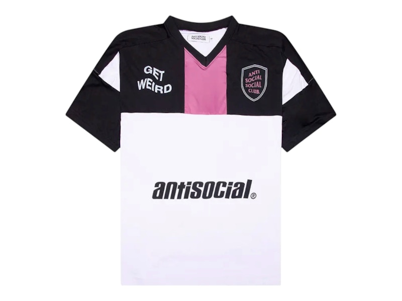 ★ ANTI SOCIAL SOCIAL CLUB★ Get Weird Soccer Jersey White Anti Social Social Club Get Weird Soccer Jersey White Men's