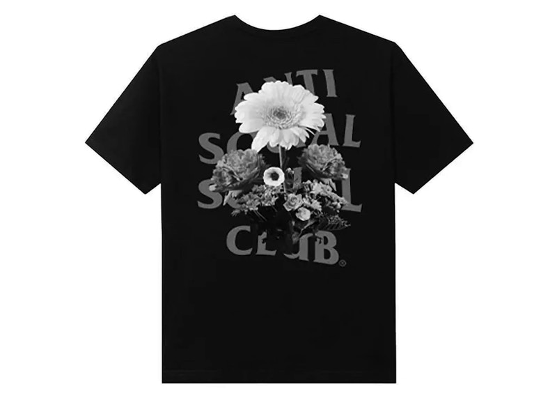 Pre-owned Anti Social Club Men's Ghost Of You And Me 3m Reflective Tee Shirt In Black