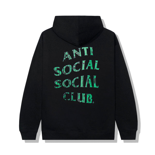 Anti Social Social Club Glitch Hoodie Black Men's - SS22 - US