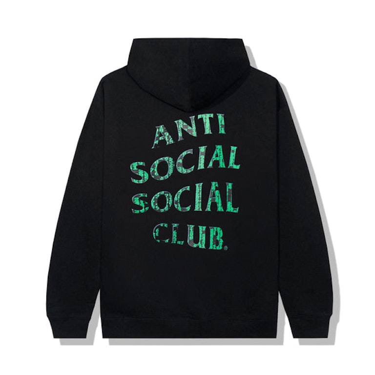 Pre-owned Anti Social Social Club Glitch Hoodie Black
