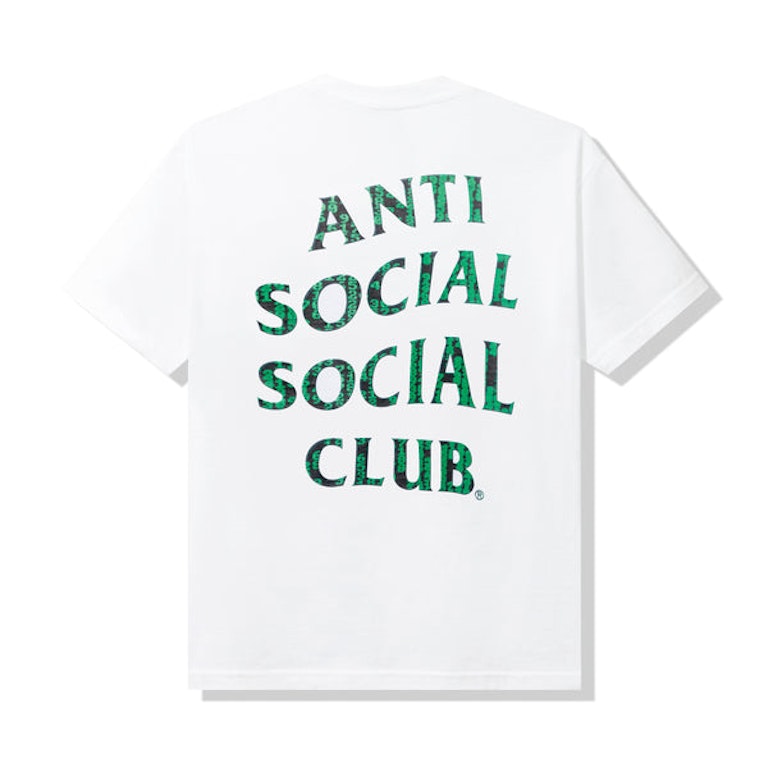Pre-owned Anti Social Social Club Glitch T-shirt White