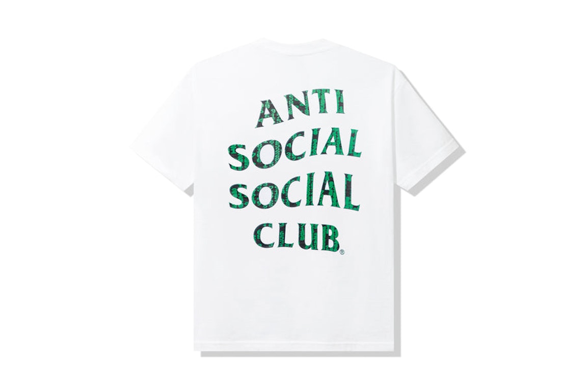 Pre-owned Anti Social Social Club Glitch T-shirt White