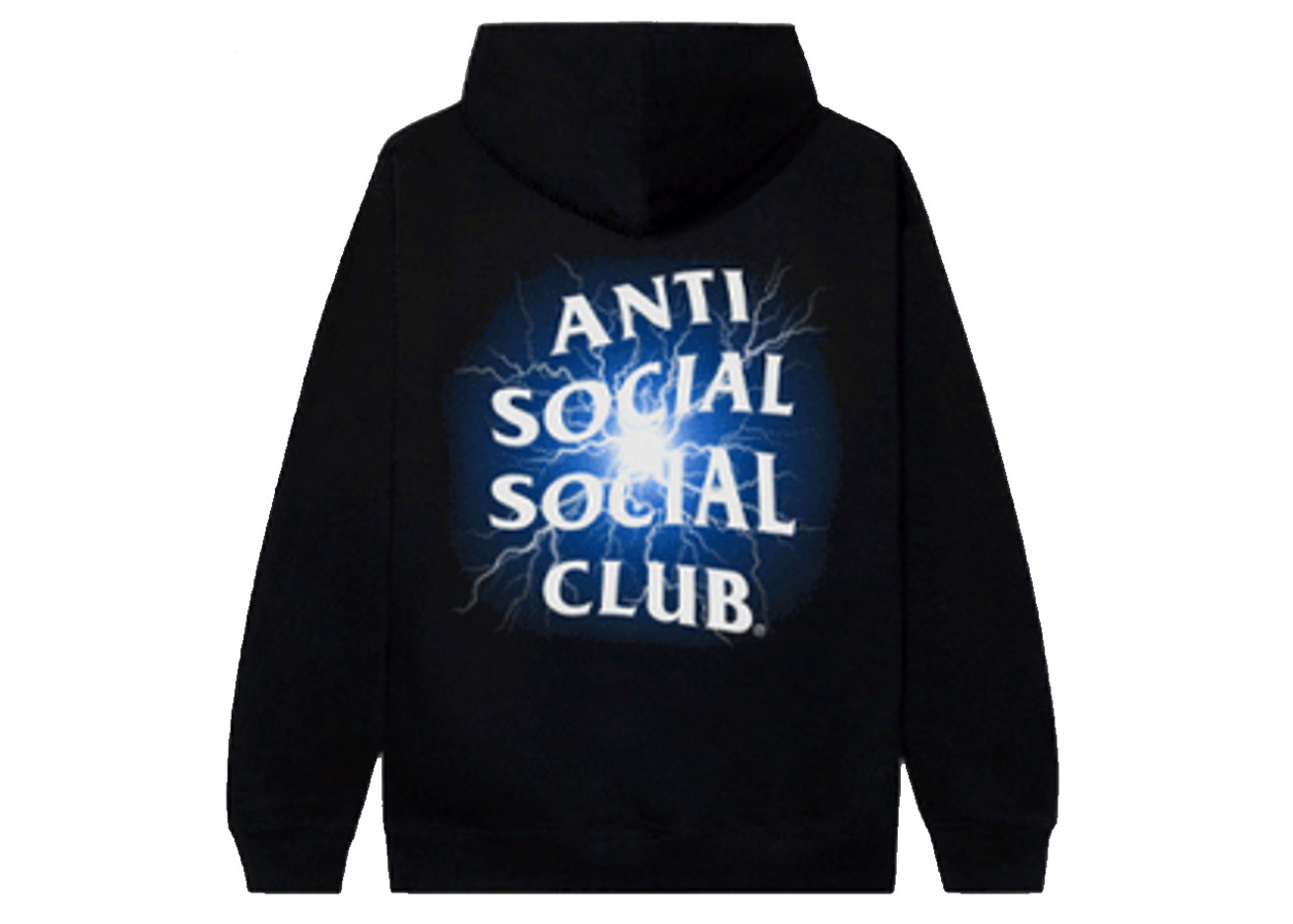 Anti Social Social Club Glow In The Dark Pain Hoodie Black/Blue 