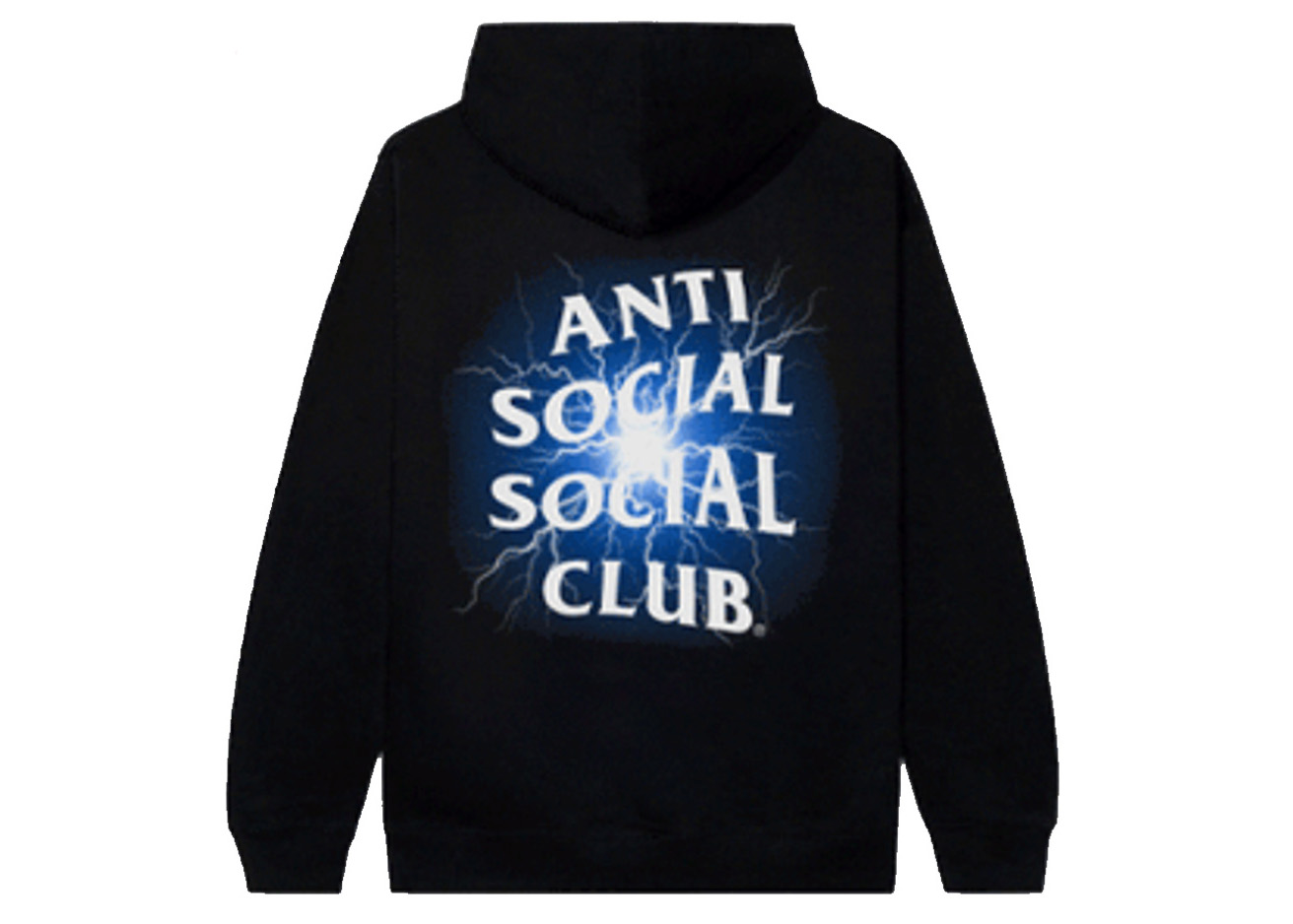 Anti Social Social Club Glow In The Dark Pain Hoodie Black/Blue