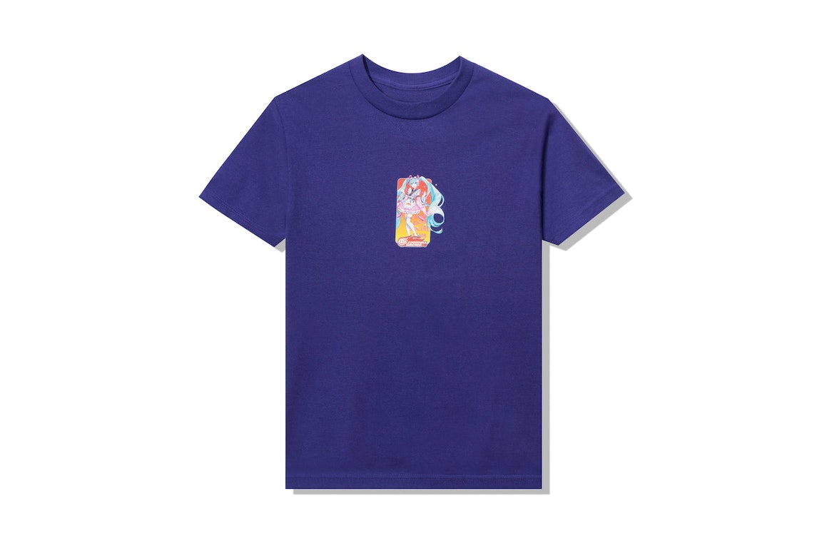 Pre-owned Anti Social Social Club Good Smile Racing Hatsune Miku T-shirt Purple