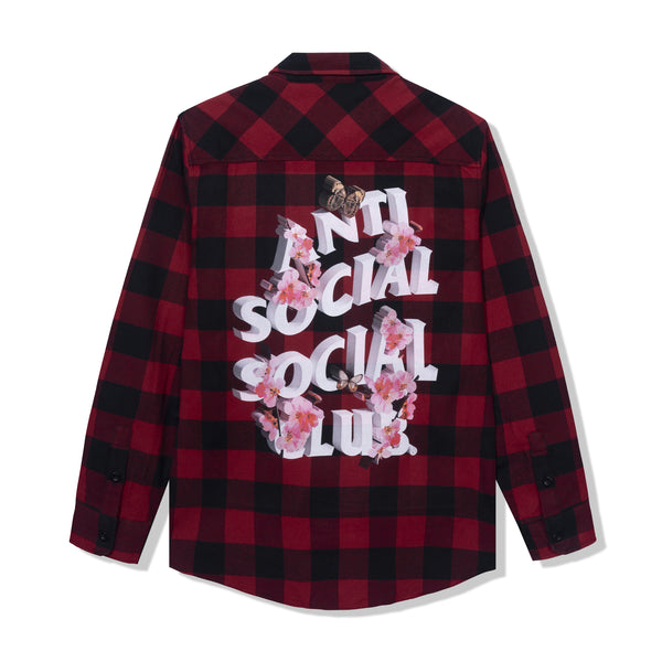 Anti Social Social Club Happiest Place On Earth Flannel Red メンズ ...
