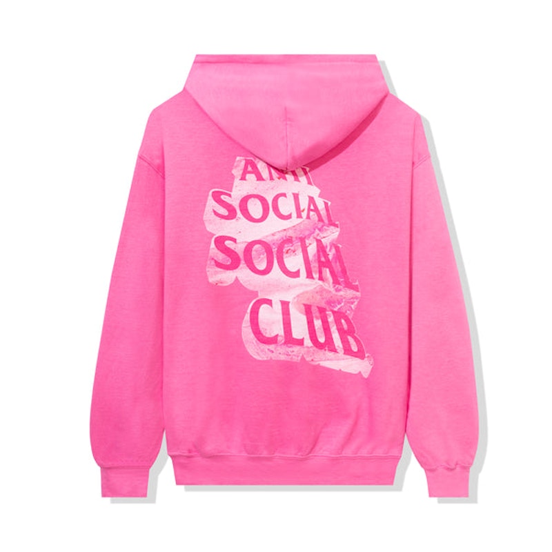 Anti Social Social Club Heart As Rock Hoodie Pink SS22 Men's US