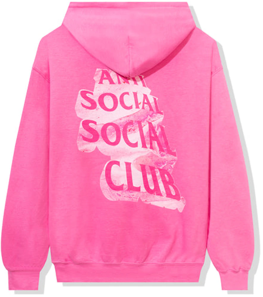 Anti Social Social Club Heart As Rock Hoodie Pink Men's - SS22 - US