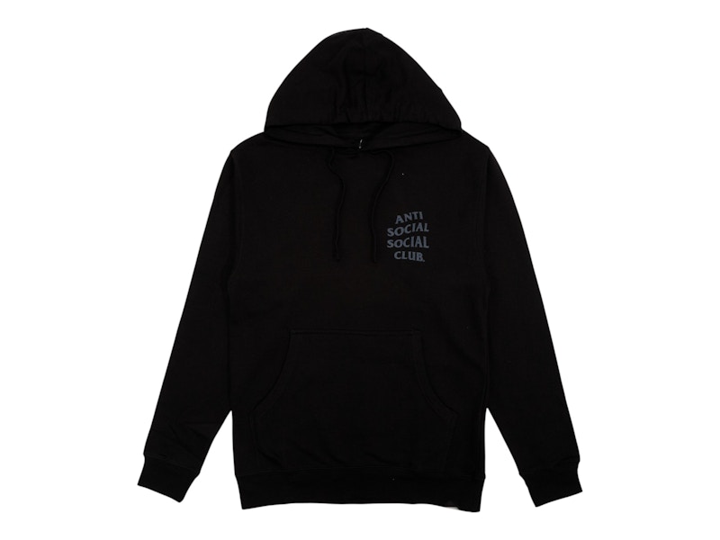 Pre-owned Anti Social Club Men's Hell O Rose Hoodie In Black