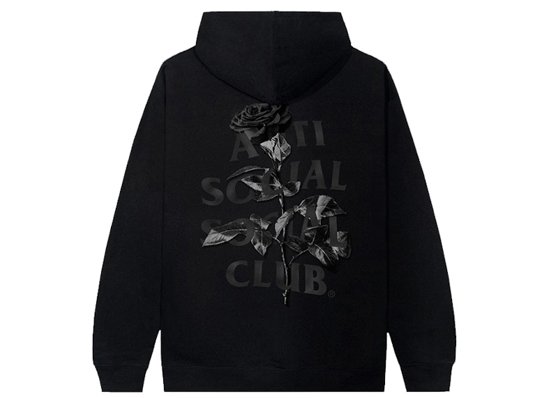 Kapuzenpullover Anti Social Social Club Hell O Rose schwarz Herren FW21 DE