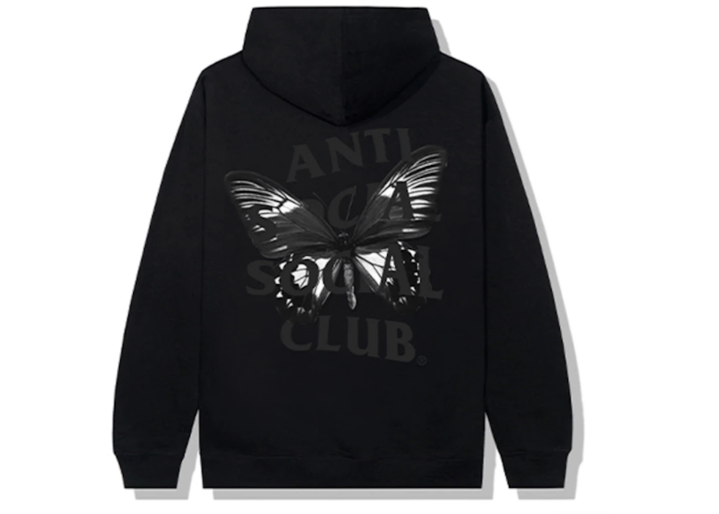 Anti social social discount club butterfly hoodie