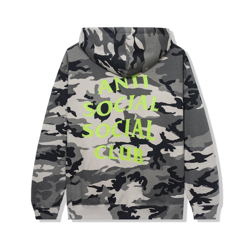 Anti Social Social Club :) * :( Hoodie Ice Camo Men's - FW22 - US