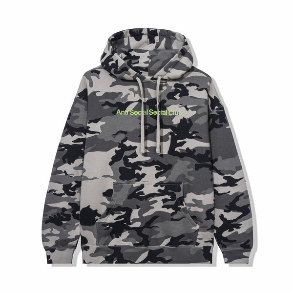 Anti social social store club grey camo hoodie