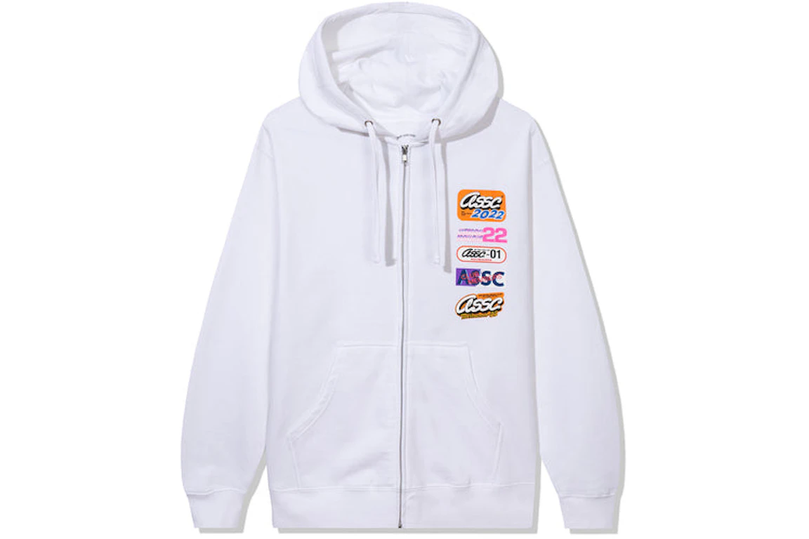 White anti social hoodie Clearance