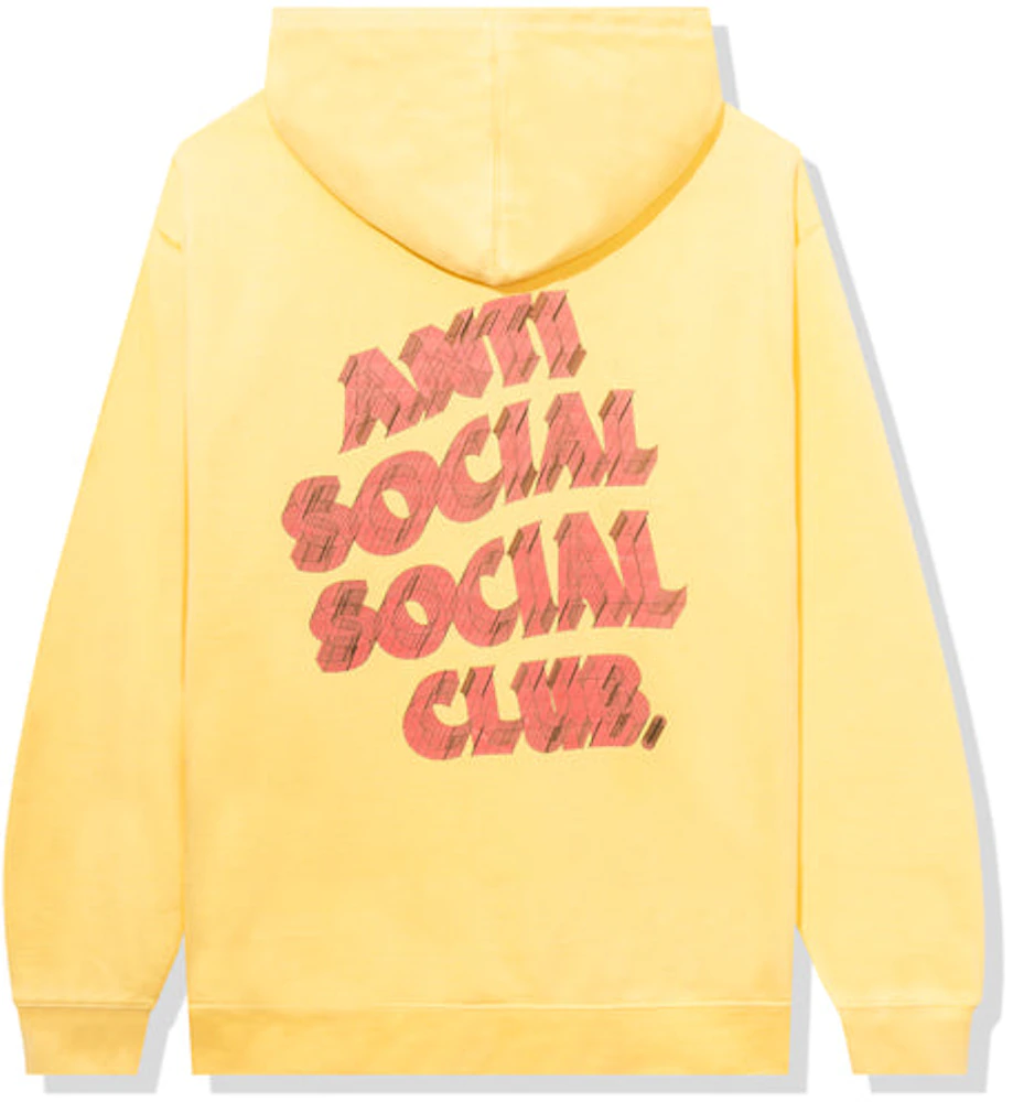 Anti Social Social Club How Deep Hoodie Yellow Men's - SS22 - US