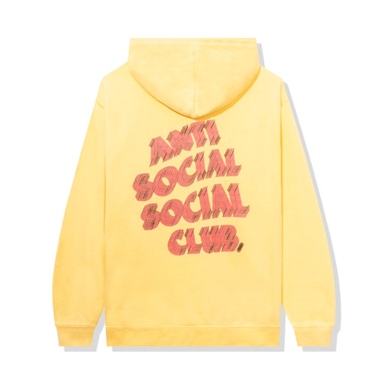 Pre-owned Anti Social Social Club How Deep Hoodie Yellow