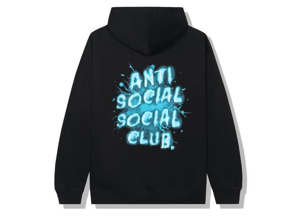 Anti Social Social Club I See Splash Hoodie Black/Blue