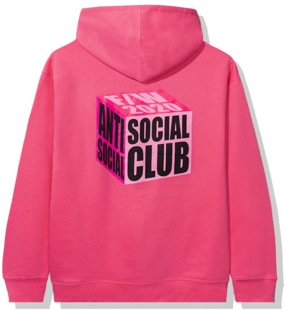 Anti Social Social Club I Wish I Was Wrong Hoodie Pink Men's - FW20 - US