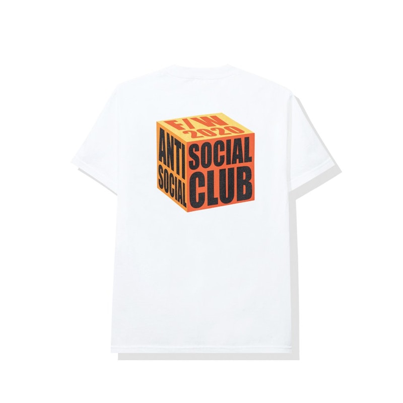 Pre-owned Anti Social Club Men's I Wish Was Wrong Tee Shirt In White
