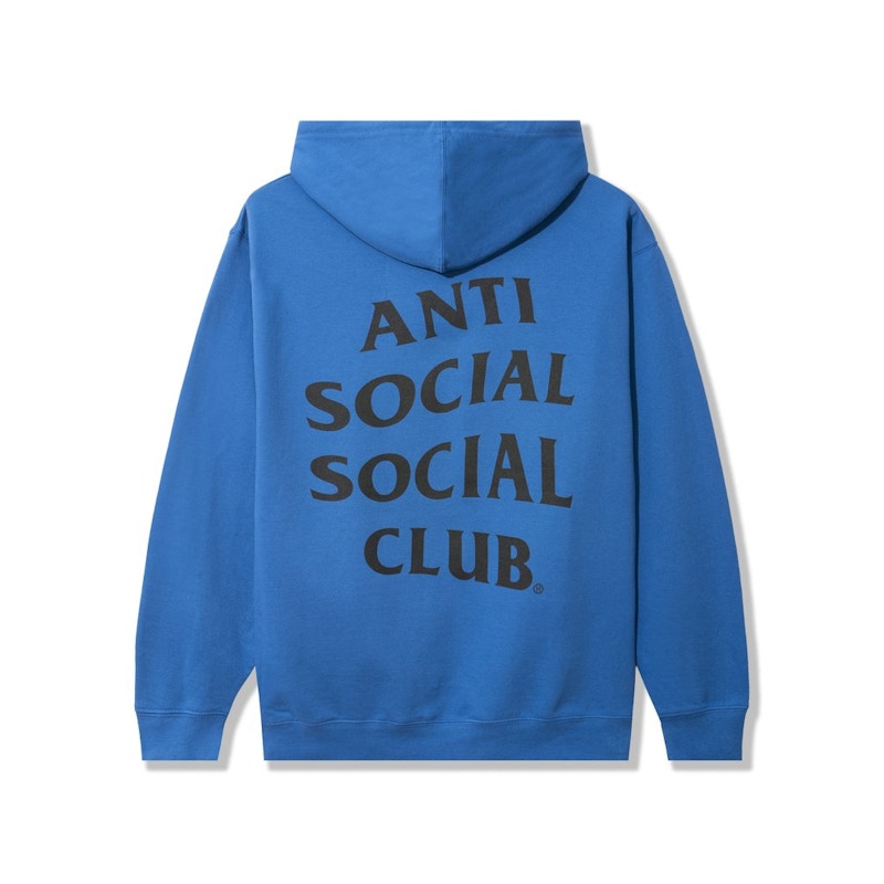 blue anti social social club hoodie