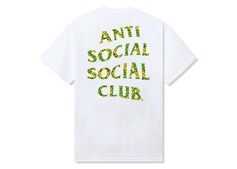 Pre-owned Anti Social Club Men's It Never Fails Tee Shirt In White