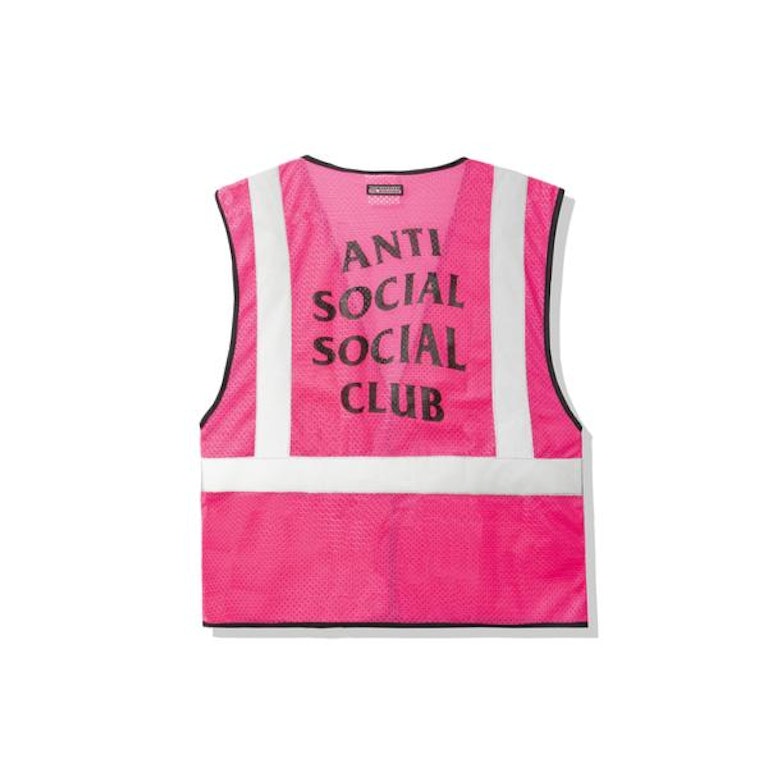 Pre-owned Anti Social Social Club Jackhammer Vest Pink