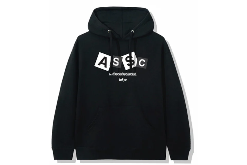 Anti Social Social Club Japan Only Angel Hair Hoodie Black